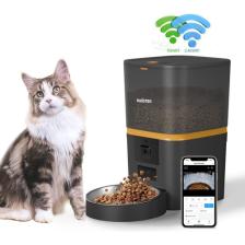 Haustier QQ009 Gece Görüşlü 1080P Fhd Kameralı, Akıllı Kedi Köpek Otomatik Mama Kabı, Tuya App-Wifi Uzaktan Kontrol, Sesle Çağırma, 2.4ghz-5ghz, 6lt Hazne, Metal Kase