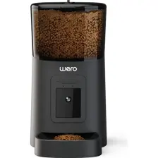 Wero Smart Pet Feeder 1080p HD Ayarlanabilir Kameralı 6 lt Kedi Köpek Besleyici - Siyah