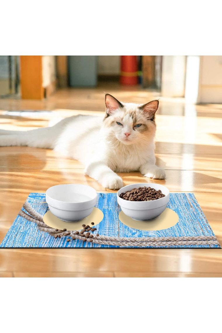 PatiPeti Uzaylı Kediler Kedi Köpek Eğitim Mama Paspası ve Beslenme Altlığı