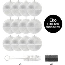 Xenon Smart Akıllı Su Pınarı Yedek Filtre 12'li Ekonomik Set (X8650 Modeli İle Uyumludur)