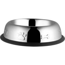 Oripet Oval Çelik Kedi Ve Köpek Mama Kabı Kabartma Desenli 8 Oz