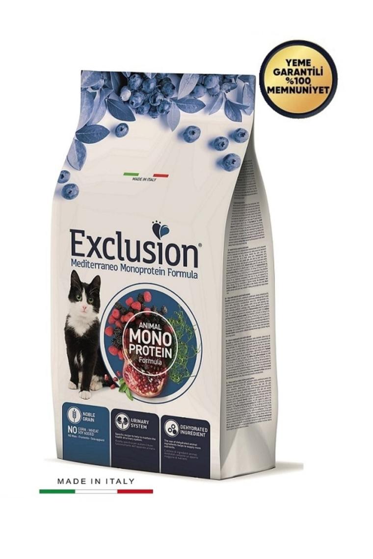 Exclusion Düşük Tahıllı Monoprotein Kısırlaştırılmış Sığır Etli 12 kg Yetişkin Kedi Maması