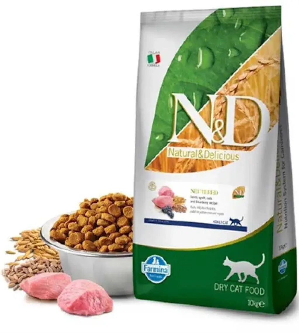 N&D Düşük Tahıllı Tavuk ve Narlı Kısırlaştırılmış Kedi Maması 10 kg