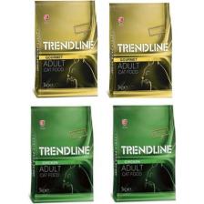 Trendline Sterilised Tavuklu Kisir Kedi Mamasi 1 kg 4'lü Set