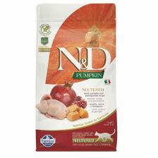 N&D Pumpkin Bıldırcınlı Balkabaklı ve Narlı 5 kg Kısırlaştırılmış Yetişkin Kedi Maması