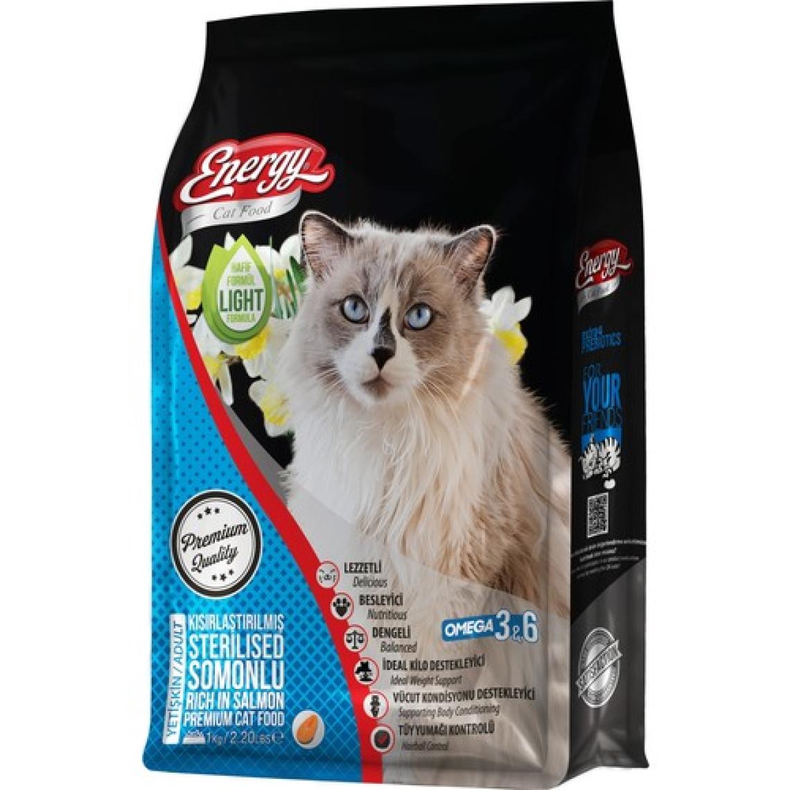Energy Cat Food Energy® Kısırlaştırılmış Yetişkin Kedi Maması Somon Etli 1 Kg
