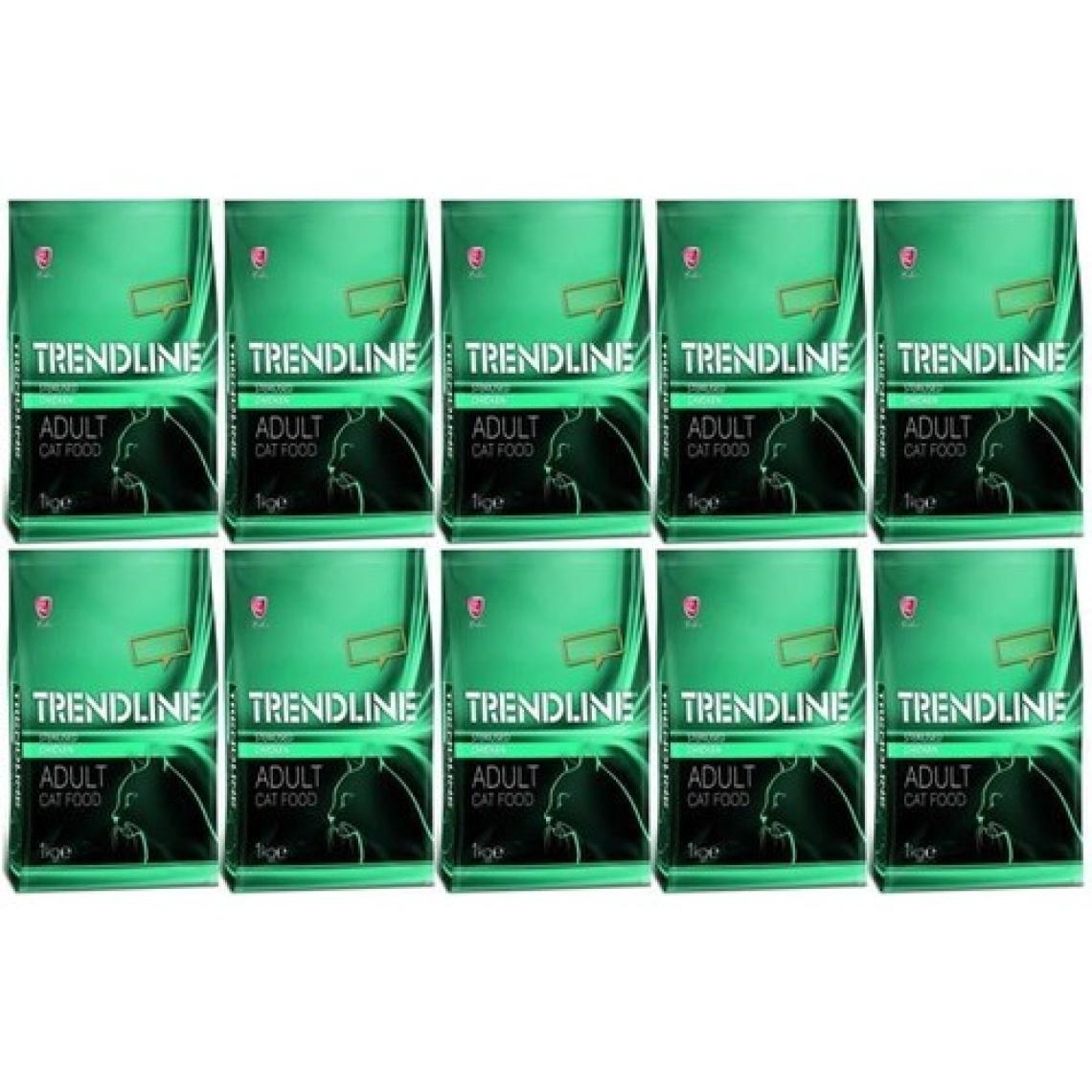 Trendline Sterilised Tavuklu Kisir Kedi Maması 1 kg 10 Adet