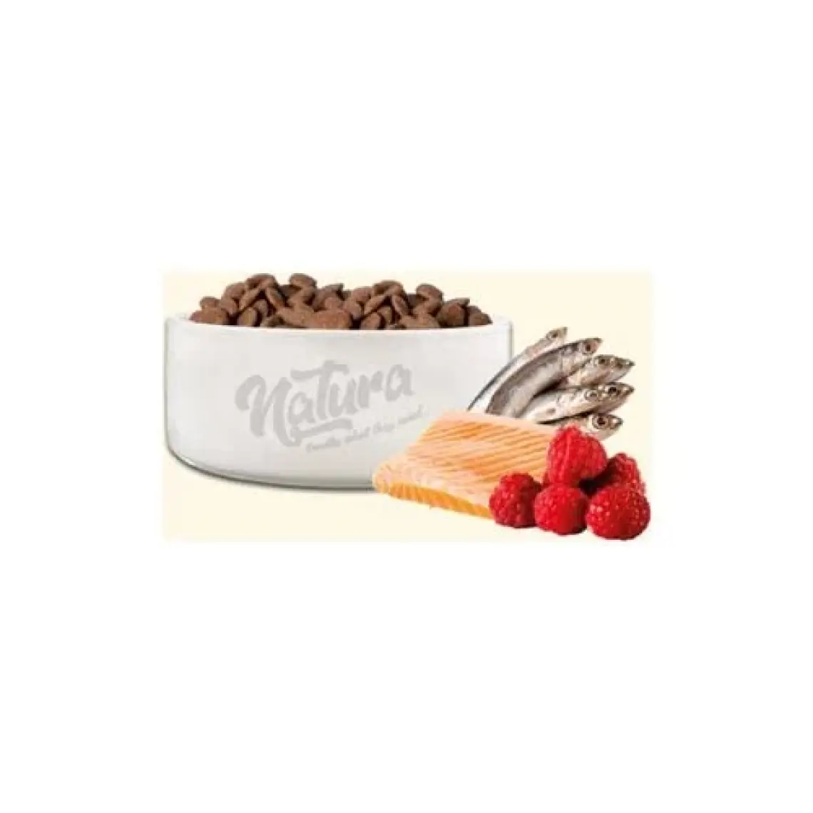 Natura Low Grain Sterilised Düşük Tahıllı Somon Hamsi ve Böğürtlenli Kısırlaştırılmış Kedi Maması