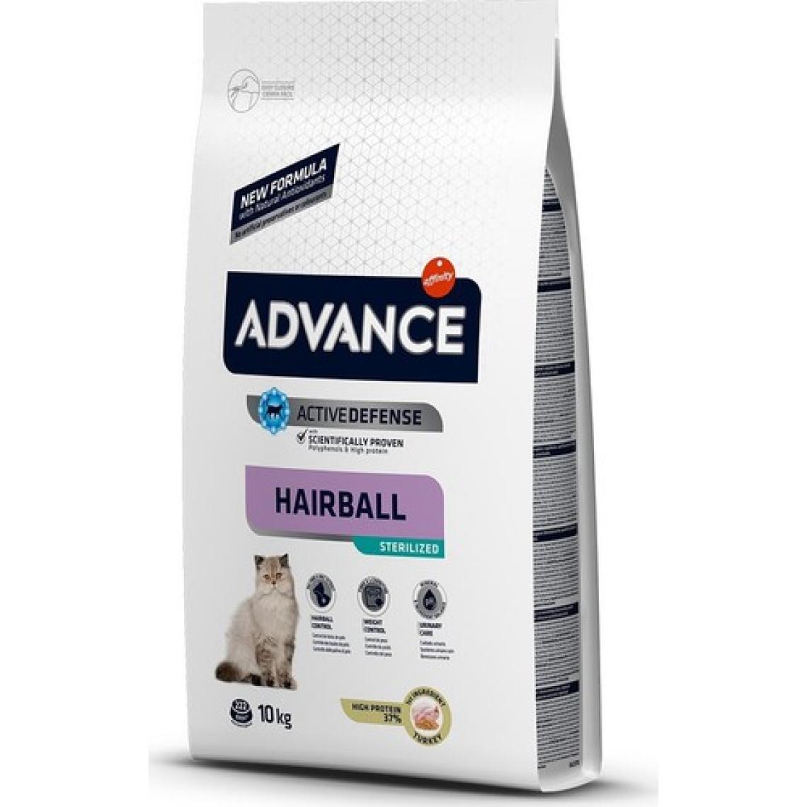 Advance Hairball Sterilised Hindili 10 kg Kısırlaştırılmış Yetişkin Kedi Maması