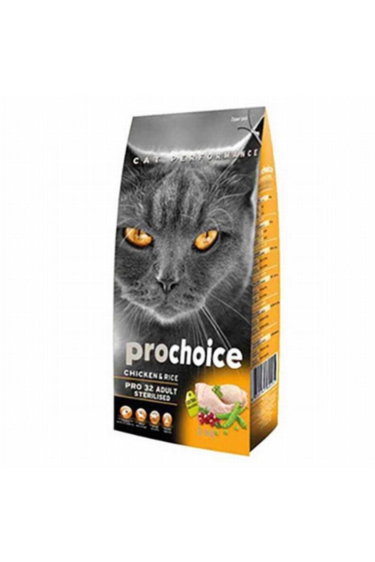 Pro Choice Pro 32 Sterilised Tavuklu 2 kg Kısırlaştırılmış Yetişkin Kedi Maması