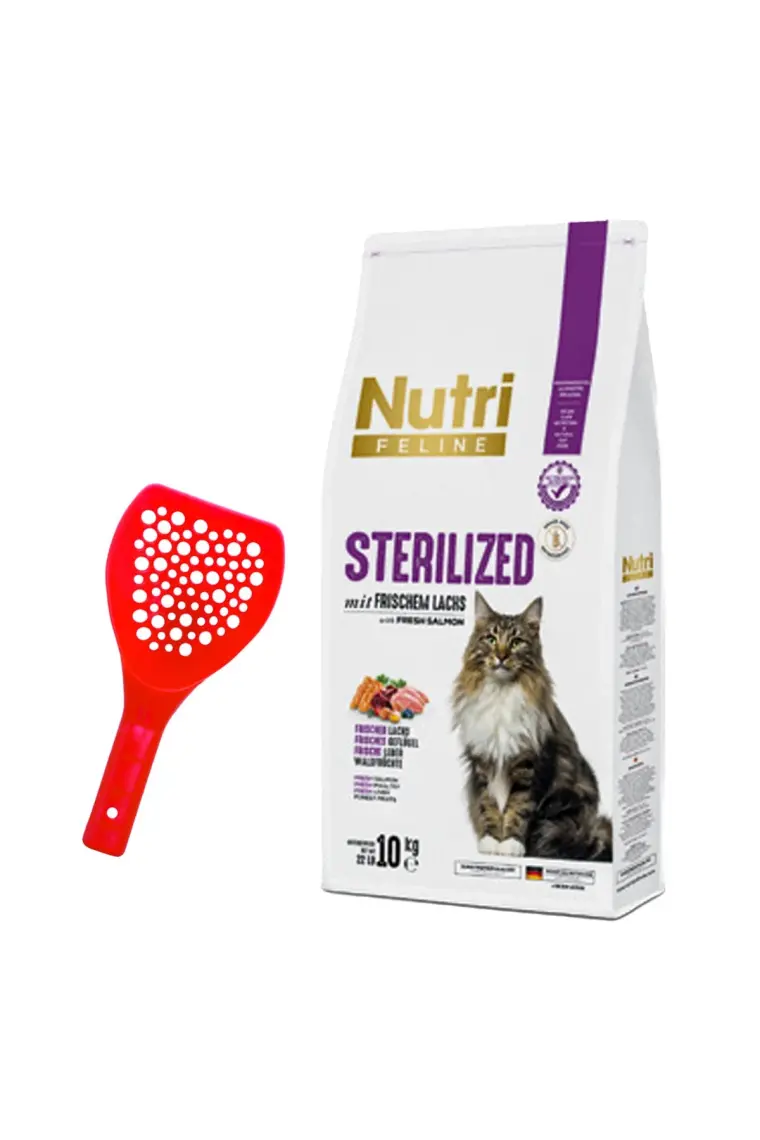 Nutri Feline Sterilized Somon Etli Kedi Maması 10 kg
