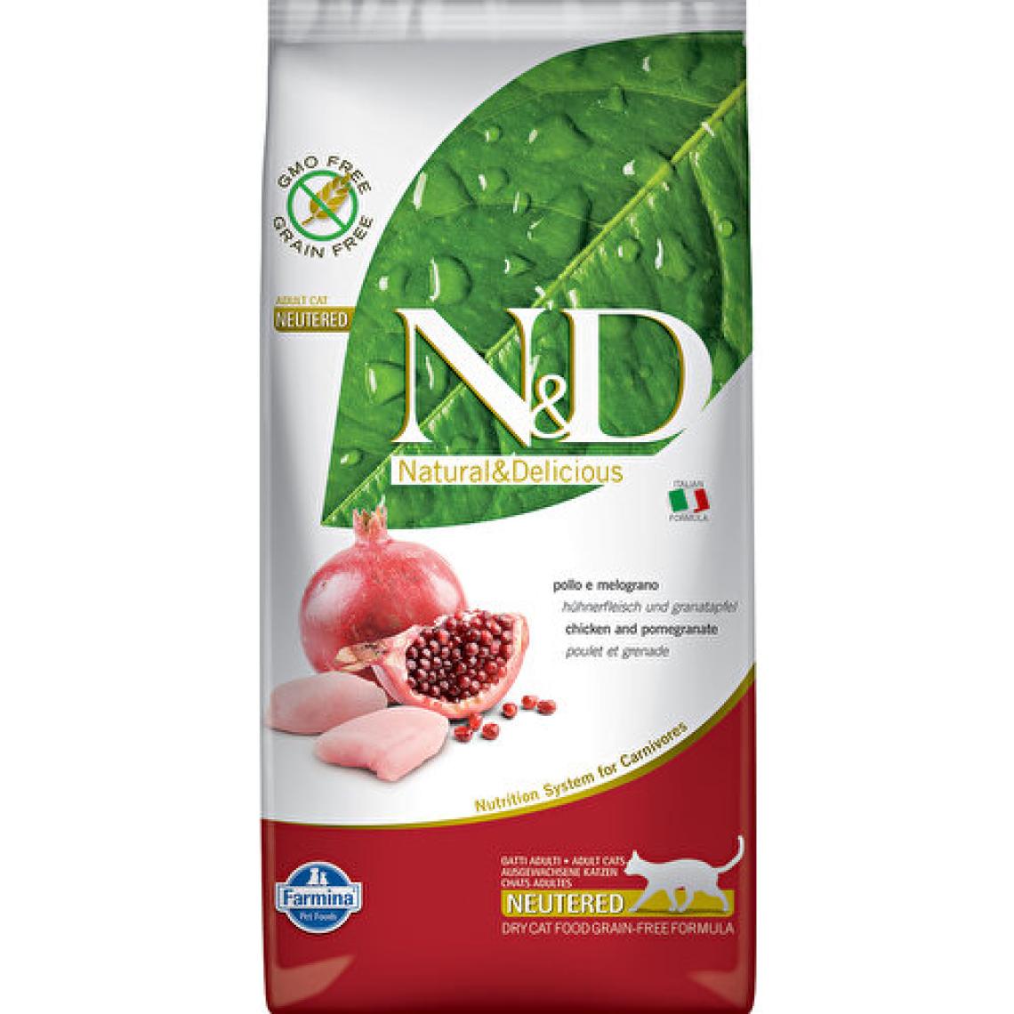 N&D Prime Tahılsız Tavuklu ve Narlı Kısırlaştırılmış 5 kg Yetişkin Kedi Maması