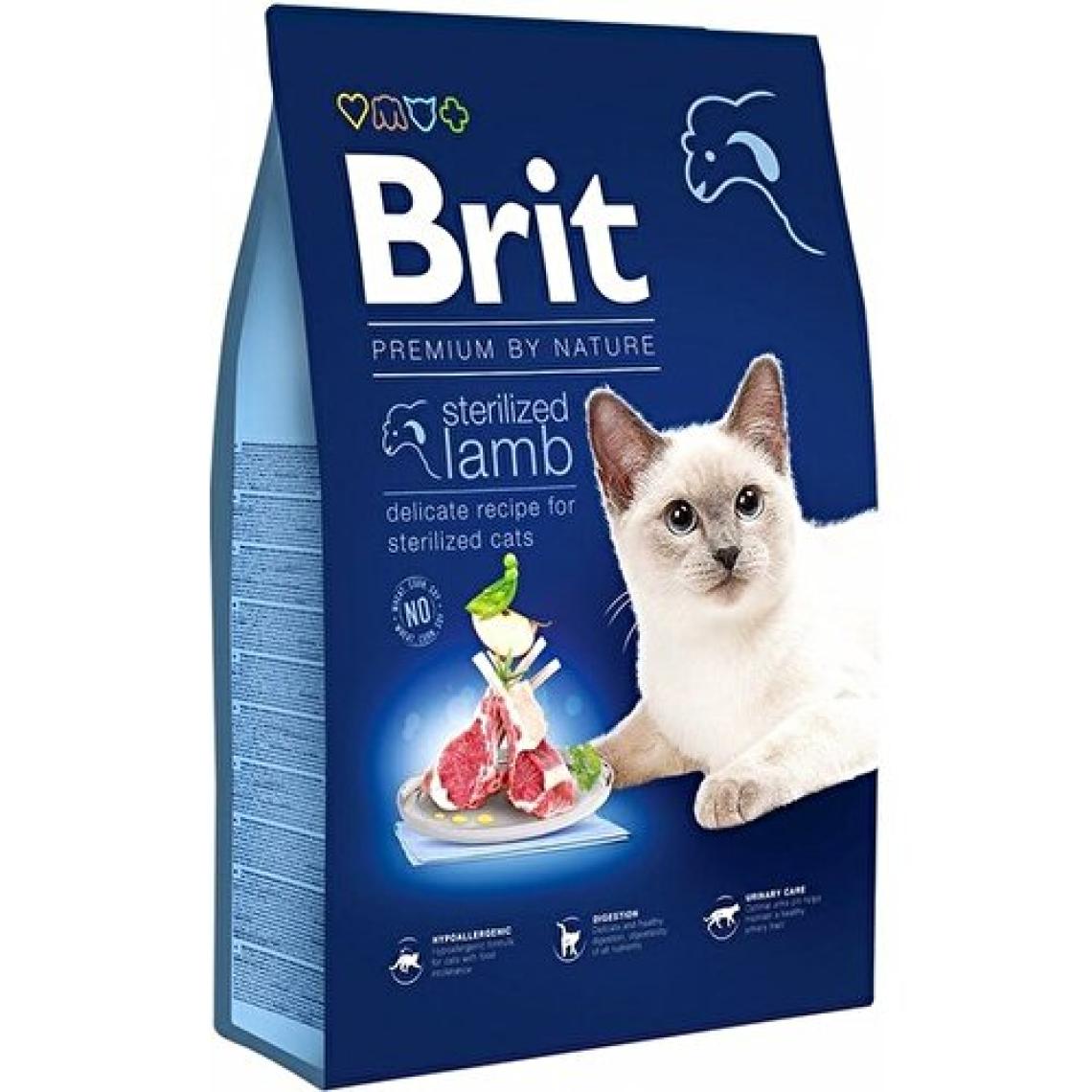 Brit Premium By Nature Sterilised Kuzu Etli  Kısırlaştırılmış Yetişkin Kedi Maması 8 kg