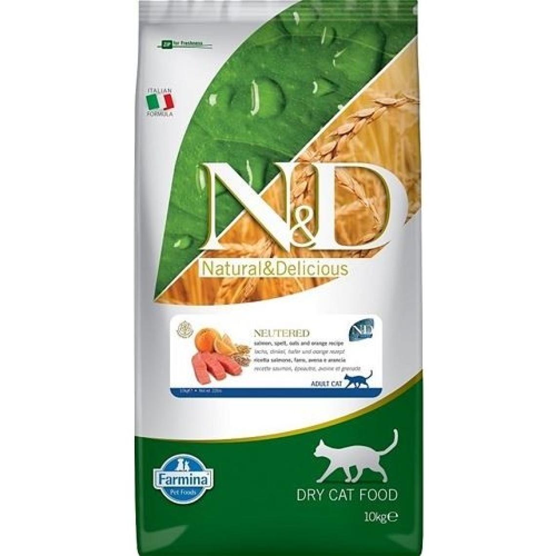 N&D Nd Somonlu Kısırlaştırılmış Düşük Tahıllı Yetişkin Açık Kedi Maması 1 kg