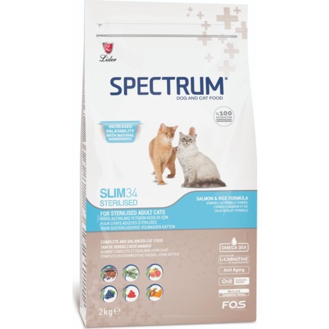 Spectrum Slim 34 Somonlu ve Pirinçli Kısırlaştırılmış Kedi Maması 2kg
