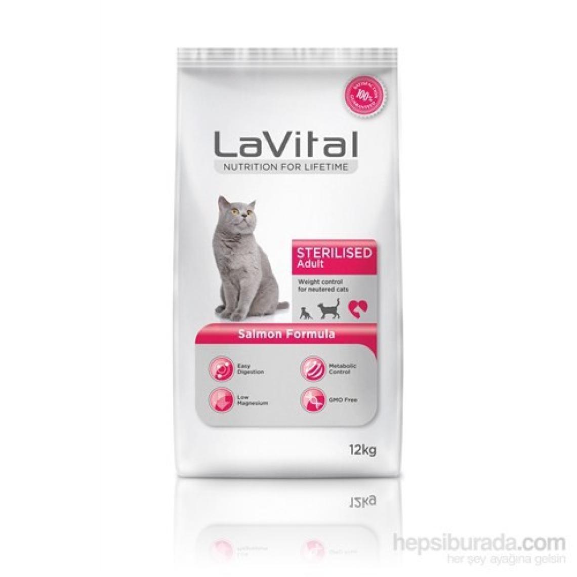 LaVital Adult Sterilsed Somonlu 12 kg Kısırlaştırılmış Yetişkin Kuru Kedi Maması