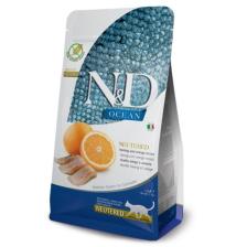 N&amp;D Ocean Tahılsız Kısırlaştırılmış Ringa Balığı ve Portakallı 5 kg Yetişkin Kedi Maması