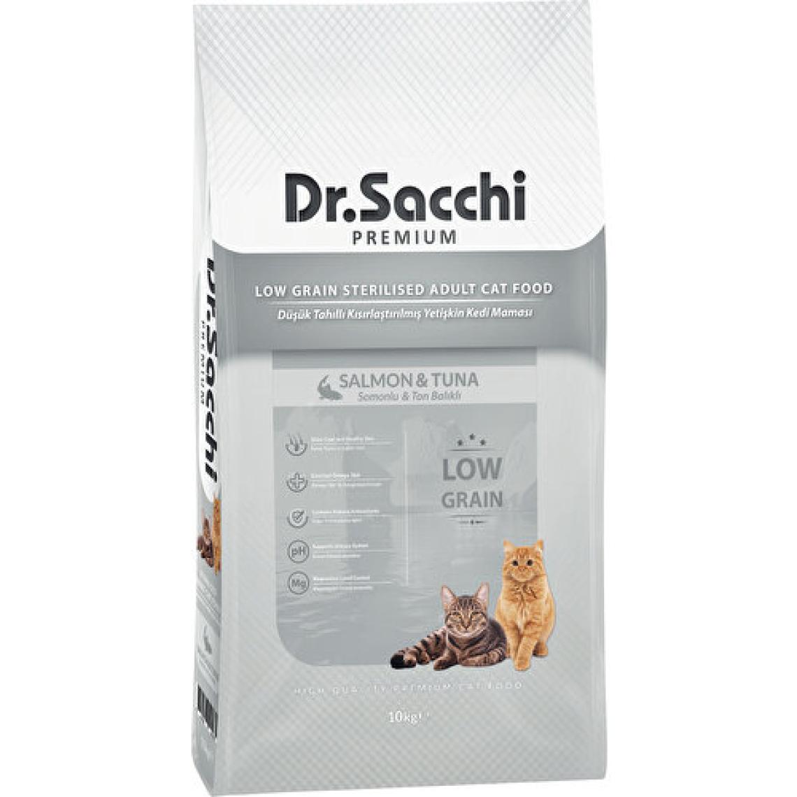Dr. Sacchi Premium Düşük Tahıllı Sterilised 10 kg Yetişkin Kuru Kedi Maması