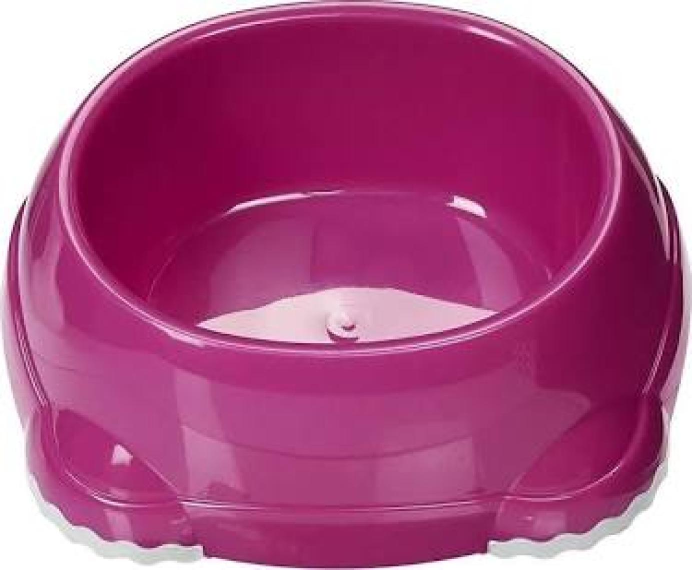 Moderna Smart Plastik Kedi ve Köpek Mama ve Su Kabı Fuşya 315 Ml
