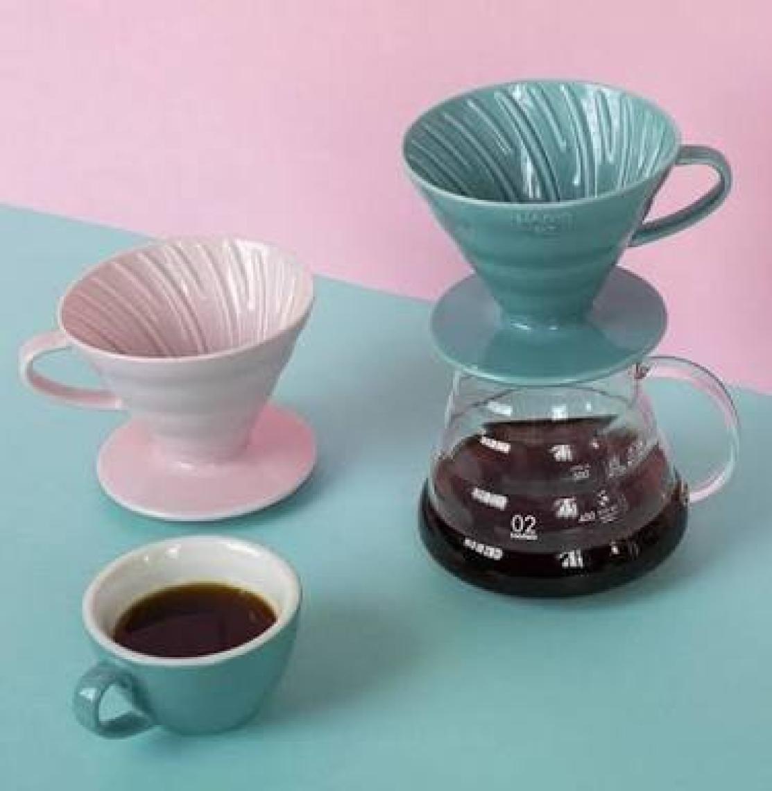 Hario V60 02 Seramik Dripper Turkuaz