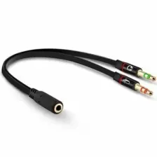 Pm-1444 3.5mm Stereo Dişi X 2 Stereo Erkek Kulaklık Mikrofon Hoparlör Ayırıcı