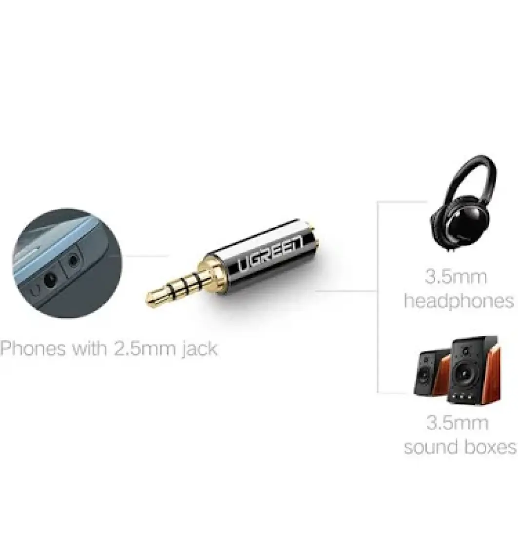 2.5mm Erkek To 3.5mm Dişi Jack Dönüştürücü