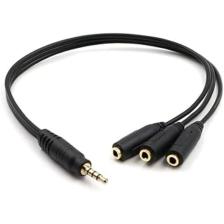 Px-3aux 3 Lü Stereo Çoklayıcı, 3 X 3.5 Mm Aux, 1 Giriş 3 Çıkış 3.5mm Jak Kablo