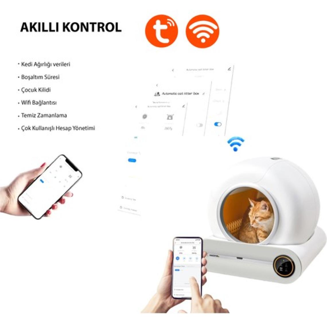 Akıllı Kedi Tuvaleti – Otomatik Kedi Tuvaleti