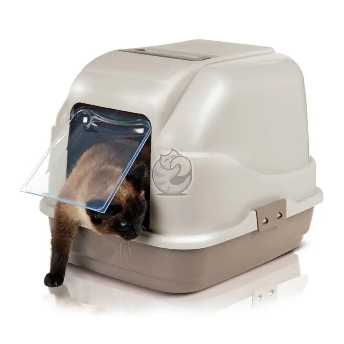 İmac Easy Cat Kapalı Filtreli Kedi Tuvaleti Gri 40x50x40 Cm