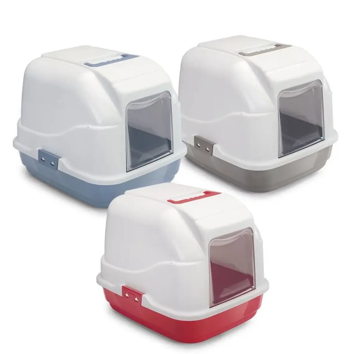 İmac Easy Cat Kapalı Filtreli Kedi Tuvaleti Gri 40x50x40 Cm