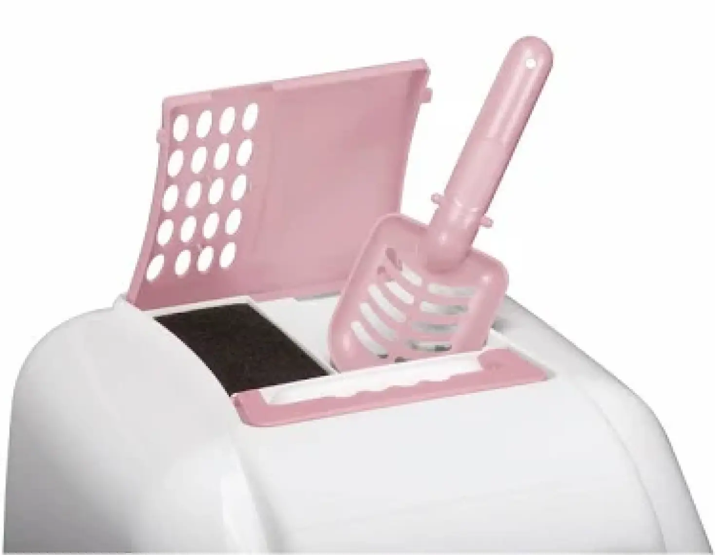 Imac Easy Cat Filtreli Kapılı Kedi Tuvalet Kabı Pembe