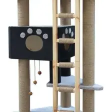 Elekli Kedi Tuvalet Önü Paspası 60x42 Cm Gri Kedi Paspası