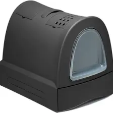 Imac Zuma Çekmeceli Kapalı Kedi Tuvaleti Antrasit Gri