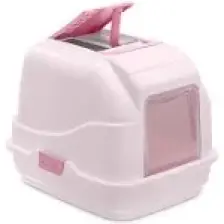 İmac Easy Cat Kapalı Filtreli Kedi Tuvaleti Pembe 40x50x40 Cm