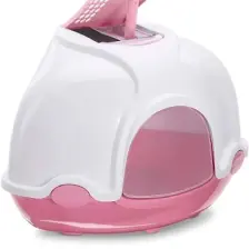 Imac Ginger Filtreli Kapalı Köşe Kedi Tuvaleti Pembe