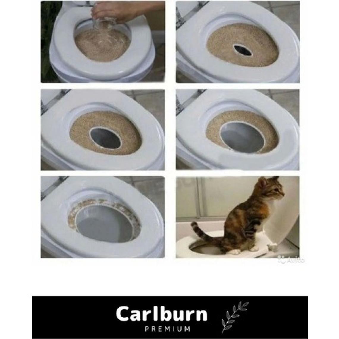 Carlburn Özel Üretim Klozet Alıştırma Kapağı Kum Kabı Wc Yavru Yetişkin Kedi Hijyenik Tuvalet Eğitim Seti