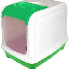 Markapet Kapalı Çift Açılır Kedi Tuvaleti 50/38/42 Cm Kırmızı