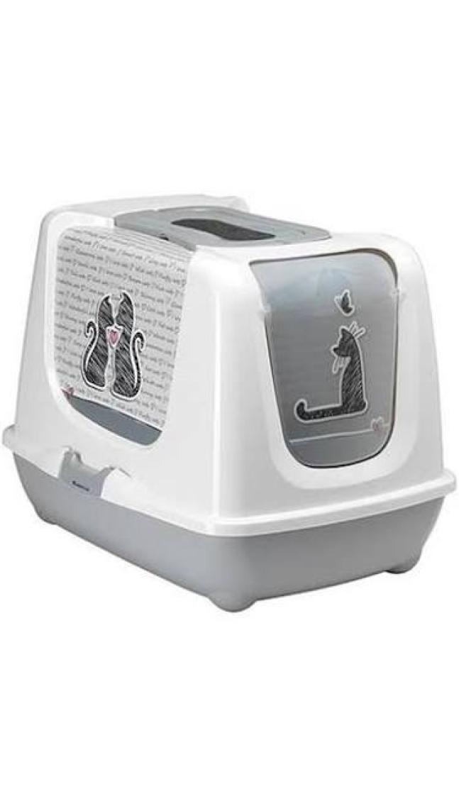 Moderna Trendy Love Kapalı Kedi Tuvaleti 57 cm
