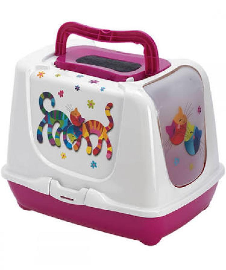 Moderna Trendy Love Kapalı Kedi Tuvaleti 57 cm