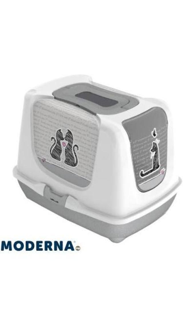 Moderna Trendy Love Kapalı Kedi Tuvaleti 57 cm