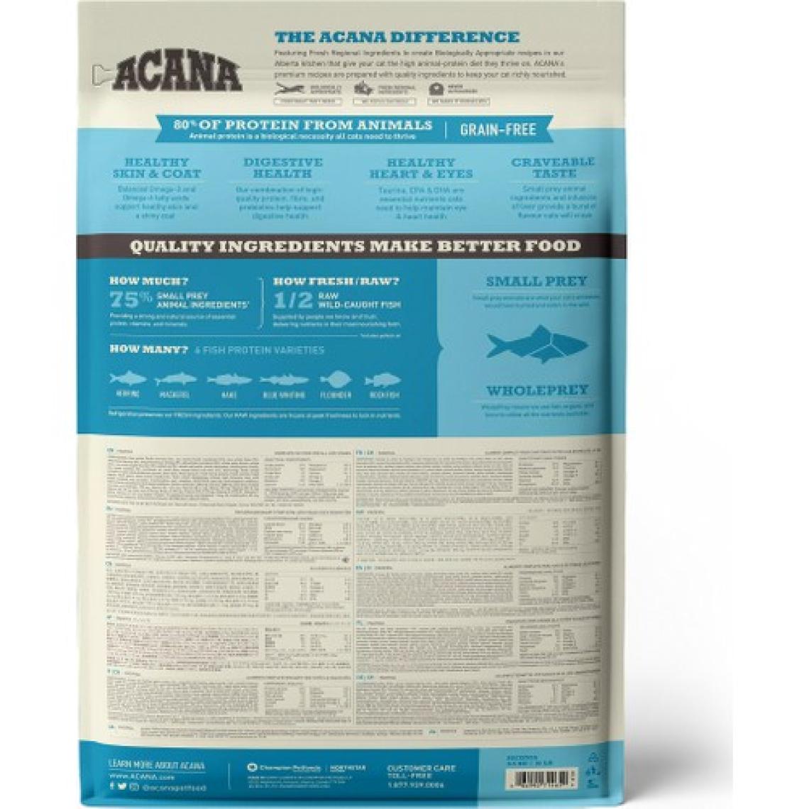 Acana Pacifica Tahılsız Balıklı 4.5 kg Tüm Yaşam Evreleri Yetişkin Kedi Maması
