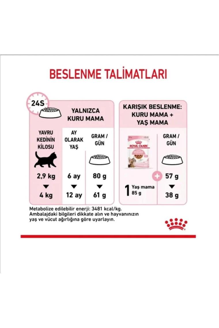 Royal Canin Kitten Yavru Sterilised Kısırlaştırılmış Kuru Kedi Maması 2 kg - Farmapets
