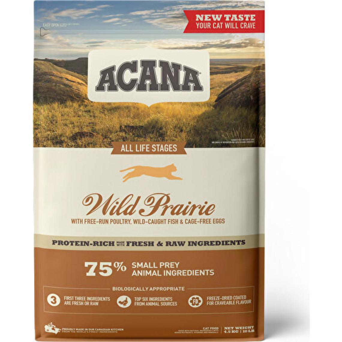 Acana Wild Prairie Cat Tahılsız Tüm Yaşam Evreleri 4.5 kg Kedi Maması