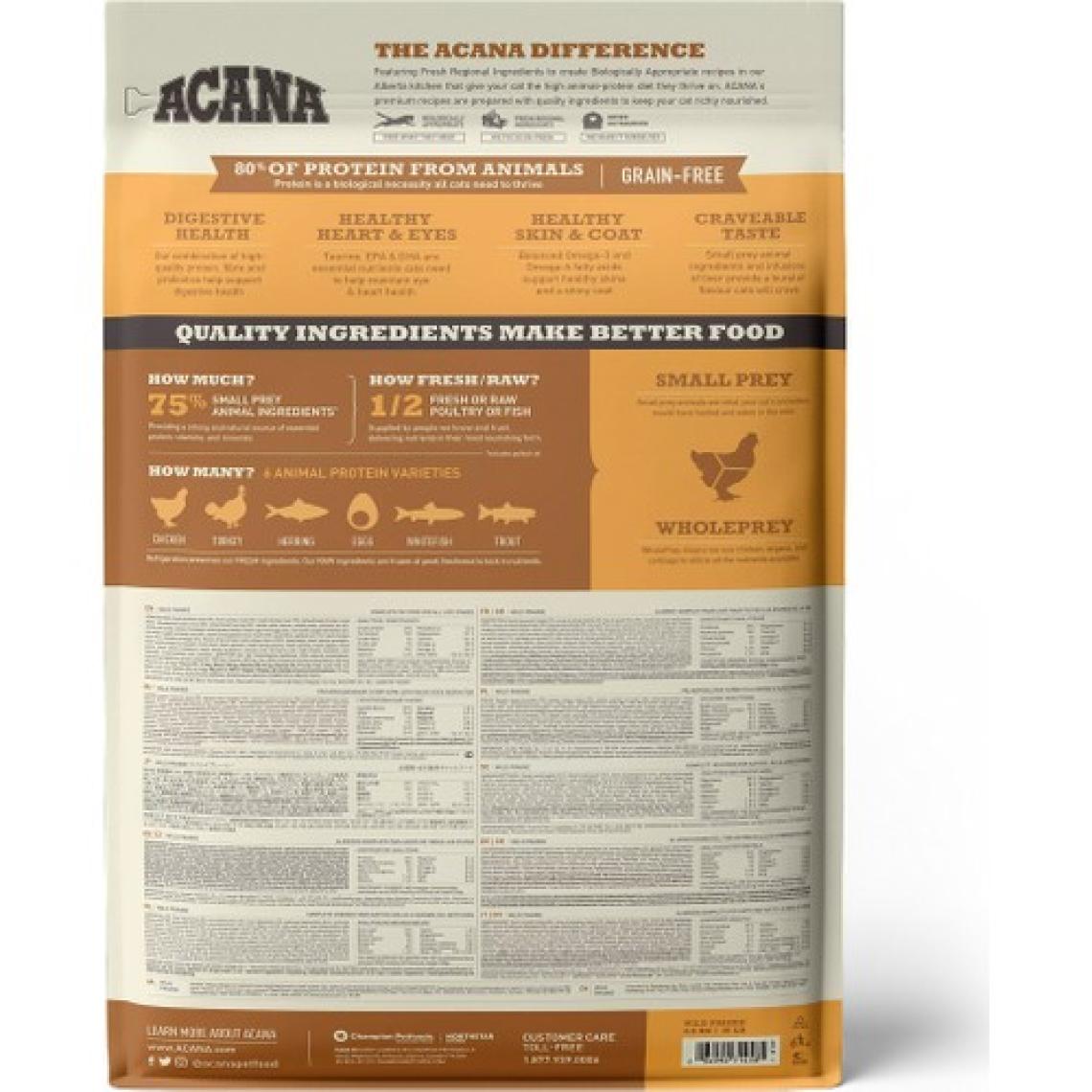 Acana Wild Prairie Cat Tahılsız Tüm Yaşam Evreleri 4.5 kg Kedi Maması