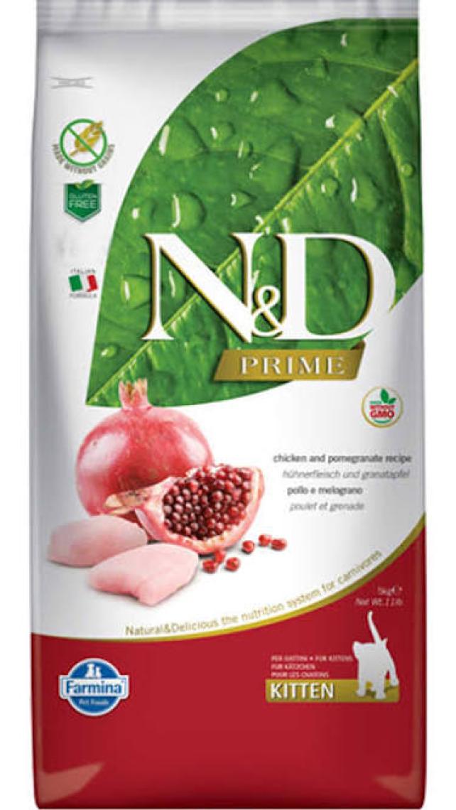 N&D Nd Tahılsız Tavuklu ve Narlı Yavru Kedi Maması 5 kg