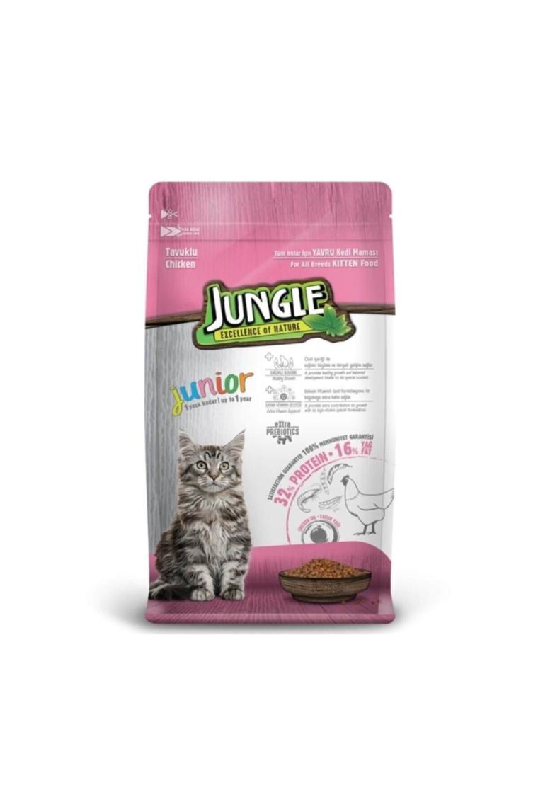 Jungle Junior Tavuklu 15 kg Yavru Kuru Kedi Maması