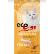 Econature Eco Love Yetişkin Tavuklu Kedi Maması 15 kg