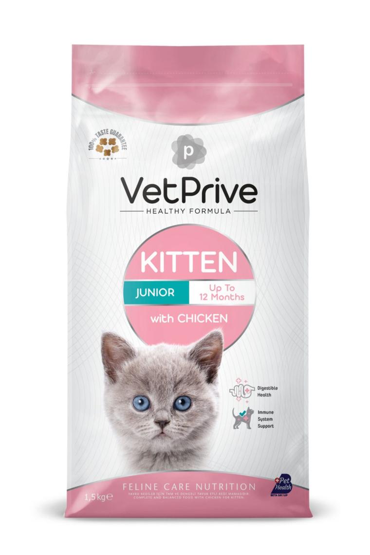 Vet Prive Tavuklu 1.5 kg Yavru Kedi Maması