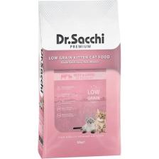 Dr.Sacchi Premium Düşük Tahıllı Sığır Etli ve Kuzu Etli Yavru Kedi Maması 10 Kg