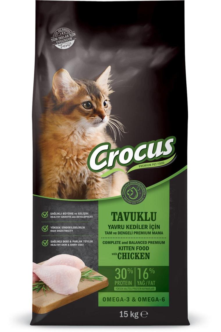 Crocus Tavuk Etli 15 kg Yavru Kedi Maması